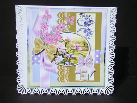 Scrap Card Spring Magnolias by Beverly Carmichael