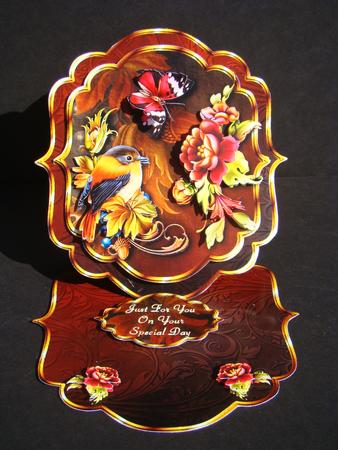 Natures Enchantment Bracket Shaped Easel Card Min-kit by Beverly Carmichael