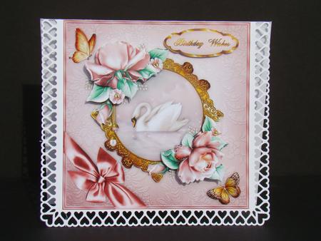 Celestial Swan 8" Square Card Mini-kit by Beverly Carmichael