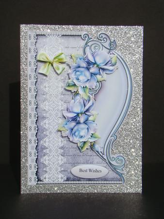 Over the Edge Bleu Roses Beauty by Beverly Carmichael