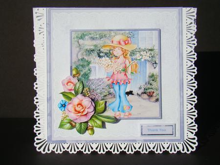 Zoe at Lavender Cottage 8x8 Card Mini Kit by Beverly Carmichael