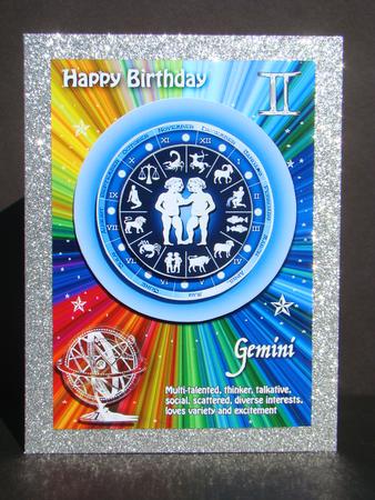 Zodiac Sign Gemini Rainbow by Beverly Carmichael