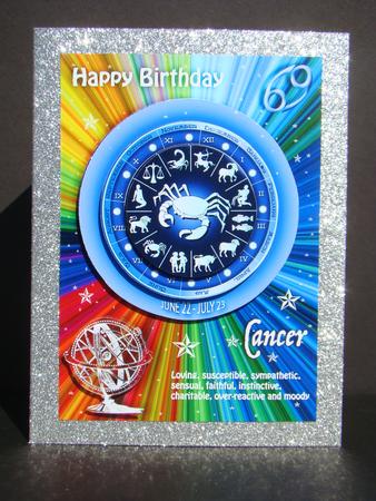 Zodiac Sign Cancer Rainbow by Beverly Carmichael