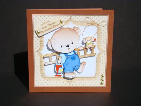 DIY Ted Decoupage by Beverly Carmichael