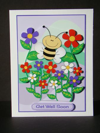 Flowers and Bee by Beverly Carmichael