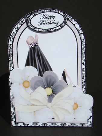 Cutaway Card - Black Dress Hb by Beverly Carmichael