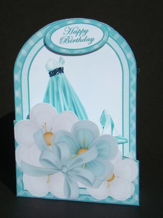 Cutaway Card - Jade Dress Hb by Beverly Carmichael