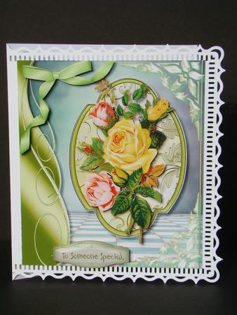 Beautiful Assortment of Roses on a Gold Plaque  by Beverly Carmichael