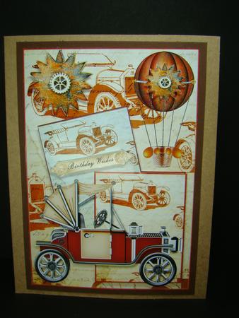 Vintage Male Card Steampunk by Beverly Carmichael