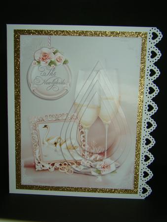 A Toast to the Newlyweds Teardrop Pyramid by Beverly Carmichael