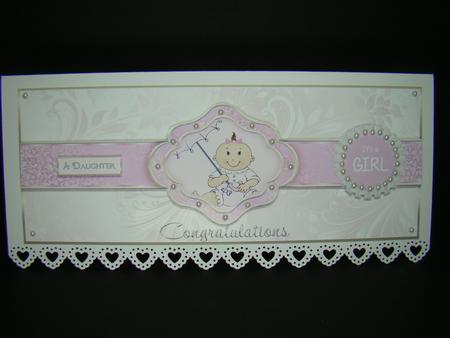 Ribbon Sash Baby Girl Dl by Beverly Carmichael