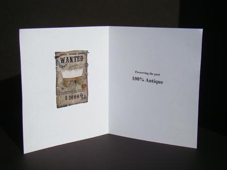 Wanted Steamed Antique's Insert and Verse by Beverly Carmichael