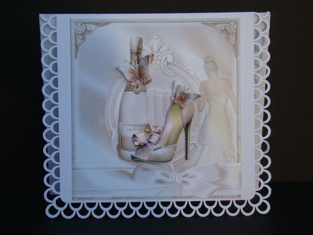Pink Polka Dot Shoe Wedding Day Topper by Beverly Carmichael