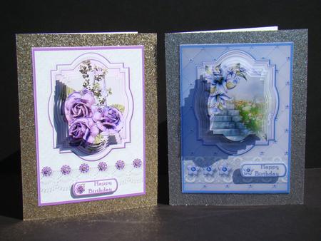 Fancy Pyramid Birthday Cards Bumper Kit by Beverly Carmichael