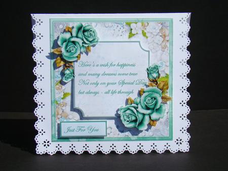 Special Day Rose Card and Decoupage by Beverly Carmichael