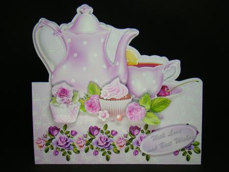 Teatime Over the Edge Card Mini Kit by Beverly Carmichael