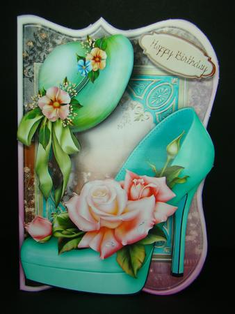 Stunning Shoe and Hat Female Card by Beverly Carmichael