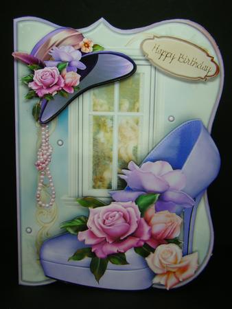 Stunning Shoe and Hat Female Card No3 by Beverly Carmichael