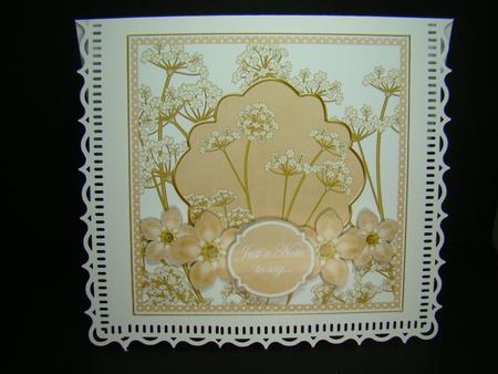 Teav Fmk Dotty Just a Note 7in Time Flower Deco Topper by Beverly Carmichael