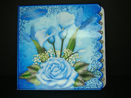 Blue Blend Floral Mini Kit by Beverly Carmichael