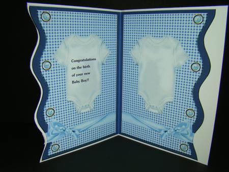 Wave Card Baby Boy Insert by Beverly Carmichael
