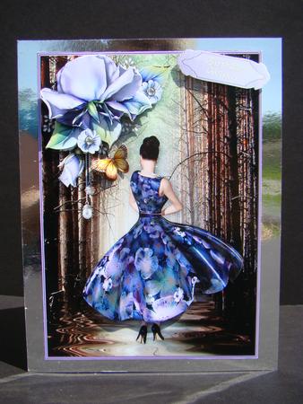 Forest Fleur - Card Front with Step by Step by Beverly Carmichael