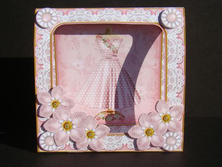 Pink Dotty Dress 7inch Vintage Tent Card Mini Kit by Beverly Carmichael