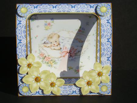 Baby Boy Blue 7inch Vintage Tent Card Mini Kit by Beverly Carmichael
