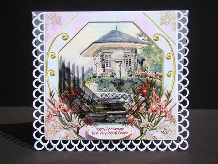 The Garden House 8x8 Card Front Minikit by Beverly Carmichael