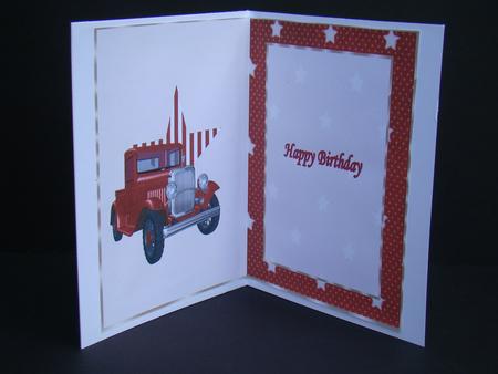 Red Vintage Truck Insert 2 by Beverly Carmichael