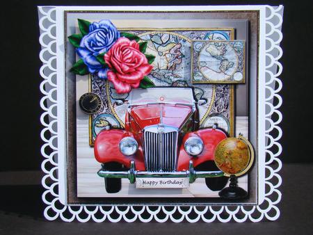 Male Card Vintage Mg by Beverly Carmichael