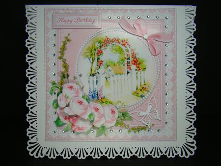 8x8 Peonies at Rosegate Cottage Mini Kit by Beverly Carmichael
