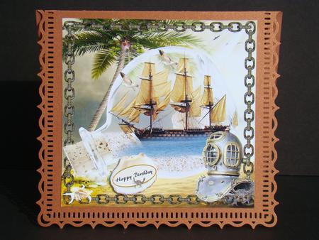 Ship Bottle Quick and Easy Topper by Beverly Carmichael