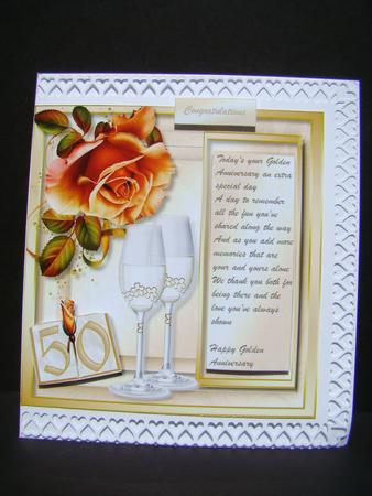 Golden Anniversary with a Lovely Verse . by Beverly Carmichael