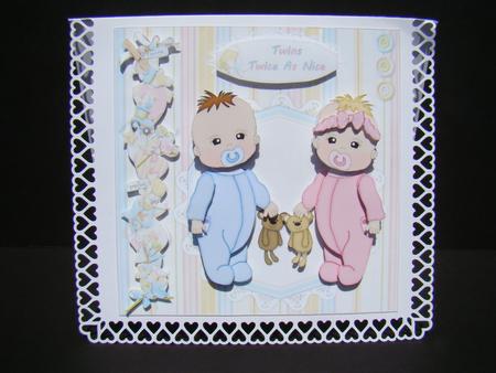 8x8 Twins Double the Joy Mini Kit by Beverly Carmichael