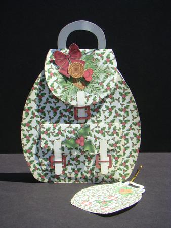 Christmas Holly Berry Backpack Kit by Beverly Carmichael