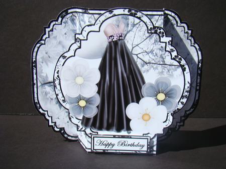 Easy Pop-outs- Black Evening Dress by Beverly Carmichael