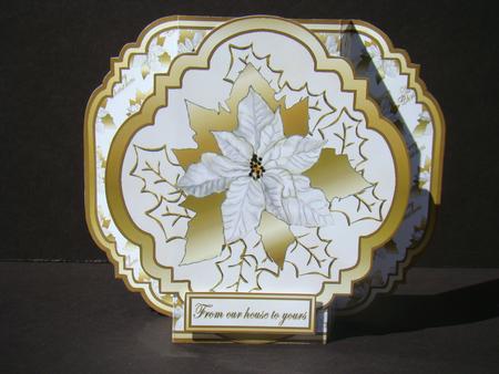 Easy Pop-outs - Gold Poinsettia by Beverly Carmichael