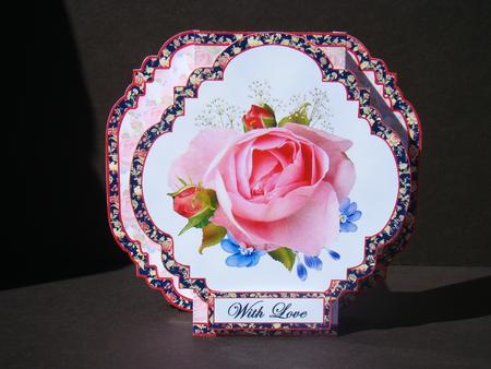 Easy Pop-out - Pink Rose Spray by Beverly Carmichael