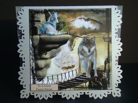 Wolf Moonlight Quick and Easy Topper by Beverly Carmichael