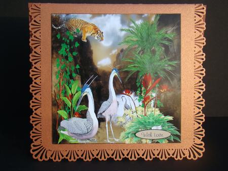 Exotic Birds Quick Topper Insert and Verse by Beverly Carmichael