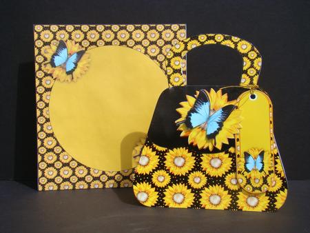 Sunflower and Butterfly Handbag Kit by Beverly Carmichael