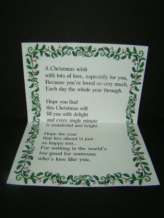 Lovely Holly A4 Insert with Verse by Beverly Carmichael