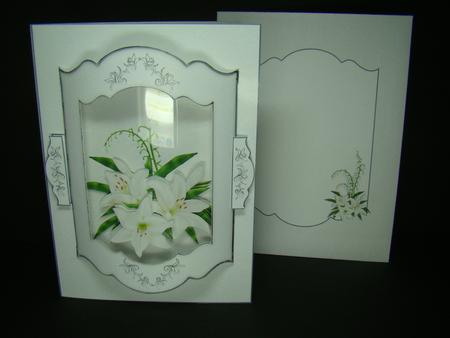 Push to Beau Card - Lovely Lilies by Beverly Carmichael