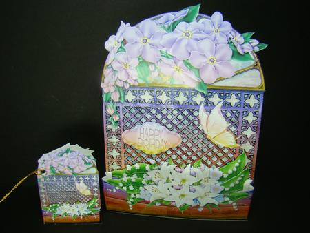 Espalier Flower Card Lillie 1 by Beverly Carmichael