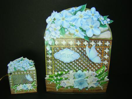 Espalier Flower Card Lillie by Beverly Carmichael