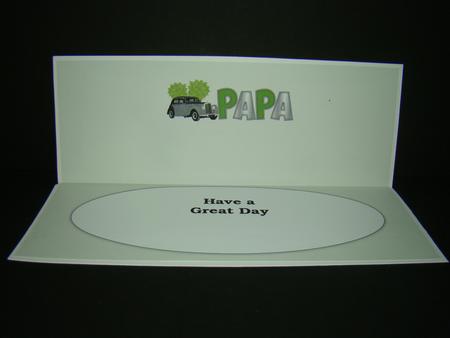 Vintage Car Papa Large Dl Insert by Beverly Carmichael