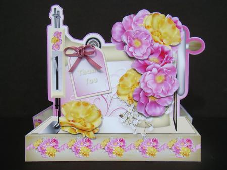 Sewing Machine with Summer Blooms Mini Kit by Beverly Carmichael