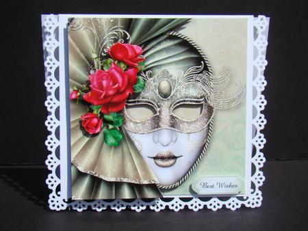 Striking Roses Masque by Beverly Carmichael