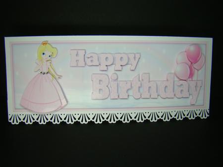 Happy Birthday Princess Word Dl Topper by Beverly Carmichael